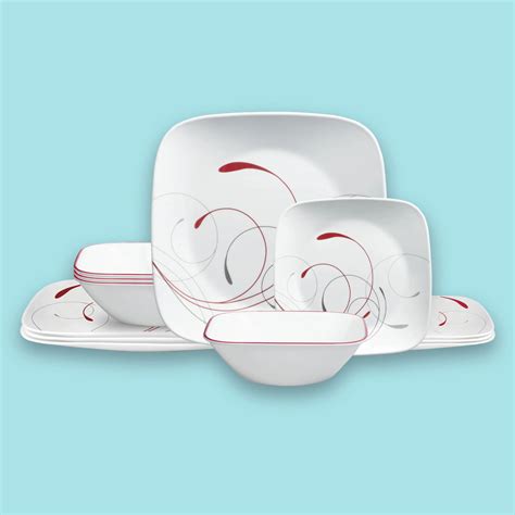 Corelle Splendor Square 12 Pc Dinnerware Set Service For 4 Walmart