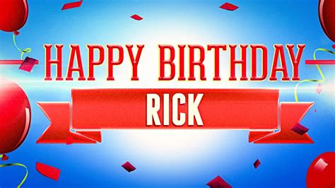 Listen to happy birthday ricky by the birthday bunch on deezer. Happy Birthday Rick - YouTube