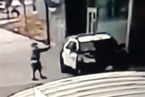 Shocking Video Captures Moment Two Police Officers Shot In La Ambush