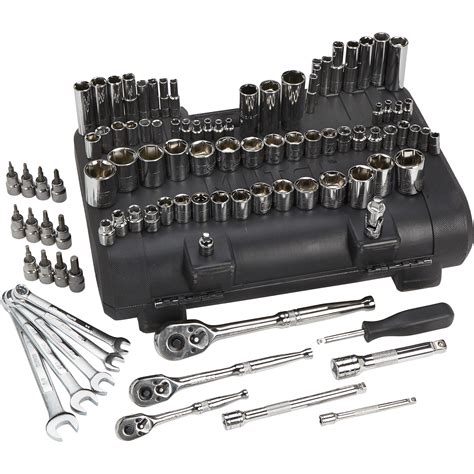 Klutch Mechanics Socket Set — 97 Pc 14in 38in And 12in Drive