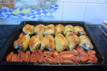 Kippendijen en groentjes uit de oven recept groenten Gette