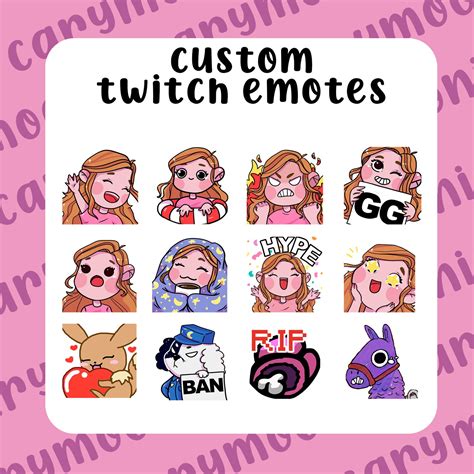 Custom Twitch Emotes Emotes Custom Emotes Custom Emojis Etsy