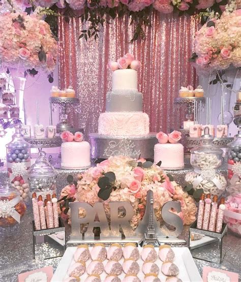 This theme is pretty, classic and really, who doesn't want to decorations: Pin on quinceañera
