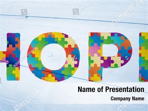 Autism Colorful Powerpoint Template Autism Colorful Powerpoint Background