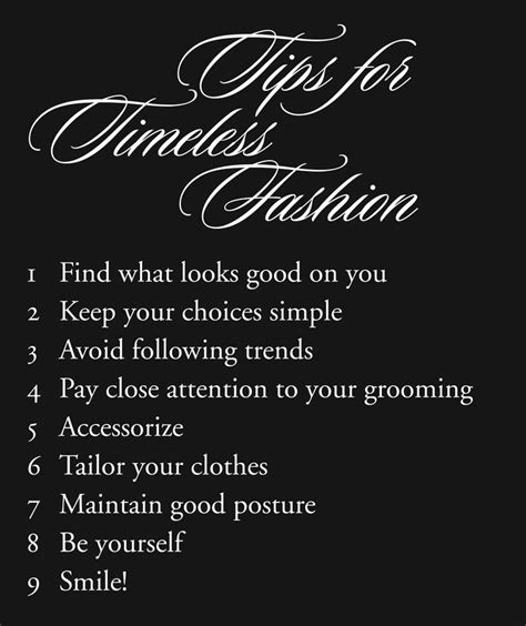 Tips For Timeless Fashion Timeless Fashion Fashion Quotes Style Secrets