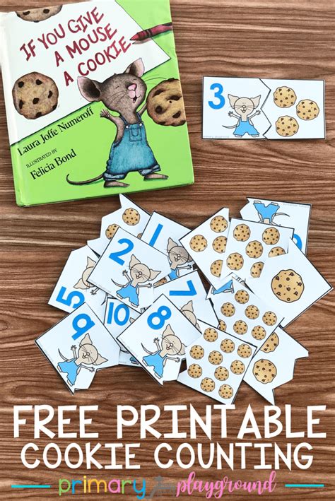Free Printable Cookie Counting Puzzles Primary Playground