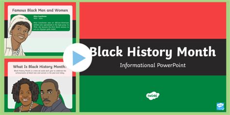 Black History Month Informational Powerpoint Teacher Made