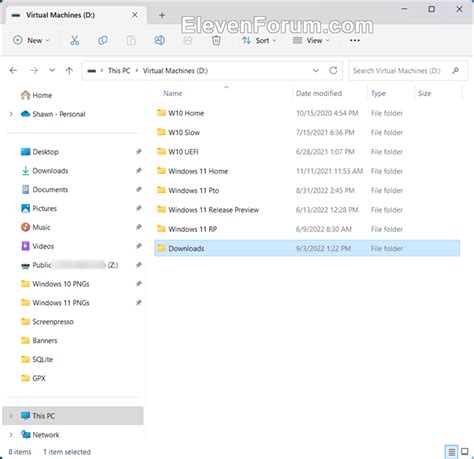 Move Or Restore Default Location Of Downloads Folder In Windows 11
