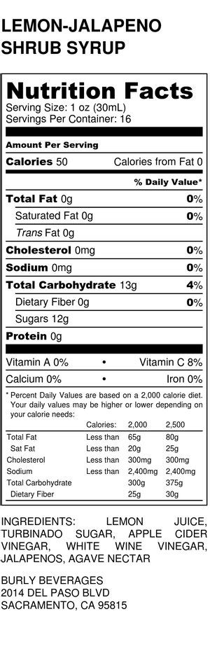 Apple Cider Nutrition Label Blog Dandk