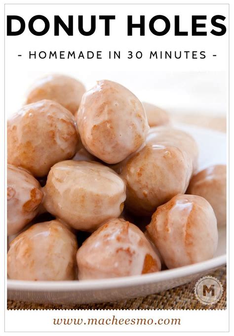 30 Minute Donut Hole Recipe 요리법 음식 요리 간식