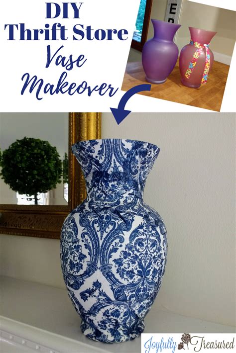 Decoupage Vases With Napkins Blue And White Chinoiserie Vase Inspired