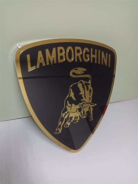Lamborghini Metal Sign Garage Sign Lamborghini Garage Decor Etsy