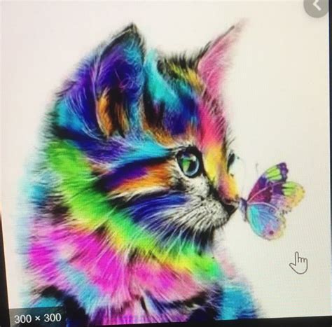 Pin By Martine Atlas On Chat Animal Paintings Cat Colors Diamond