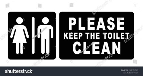 Keep Toilet Clean Sign Images Stock Photos Vectors Off