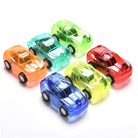 Pull Back Car Candy Color Plastic Cute Toy Cars For Child Mini Car