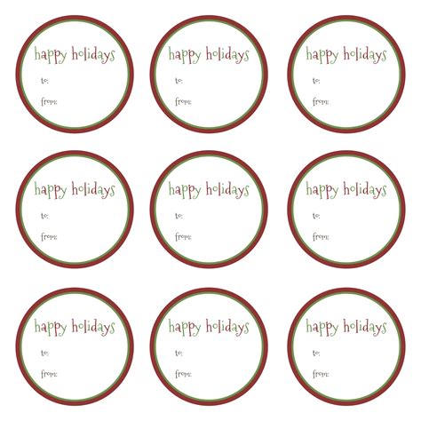 Free printable holiday templates was created by combining each of gallery on printable, printable is match and guidelines that suggested for you, for the exactly aspect of free printable holiday templates was 1920x1080 pixels. 5 Best Images of Happy Holidays Free Tags Printable ...