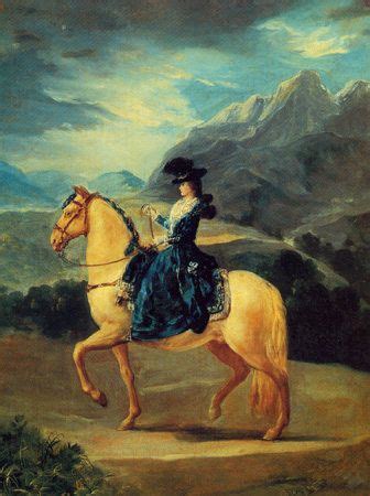 Je fais ce que je veux. Francisco José de Goya - Rider picture of Maria Teresa De ...