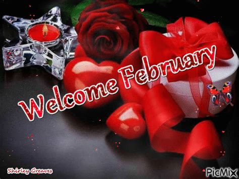 Welcome February With Candle And Rose Pictures Photos And Images For