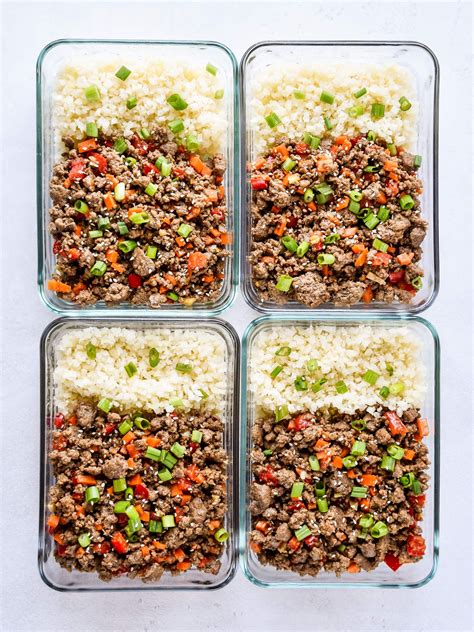 All of these recipes are gluten free and many of them are low carb too. Meal Prep Ginger Ground Beef Bowls (Whole30 & Paleo ...