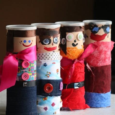 Pringles Can People Treasure Jars For Kids To Make