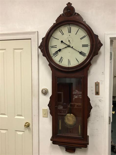 Sold Price Ansonia General Regulator Wall Clock Invalid Date Edt