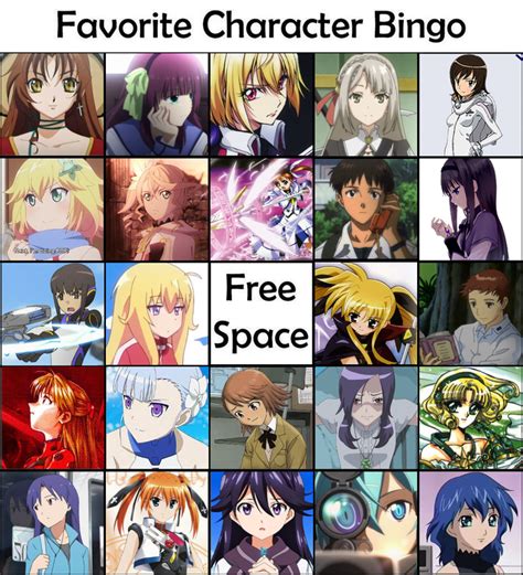 Favorite Anime Character Bingo Anime Planet Forum