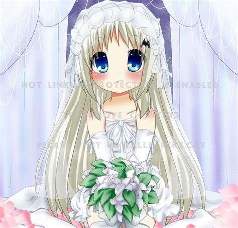 Bride Anime Girl Adorable Female Lovely Wed