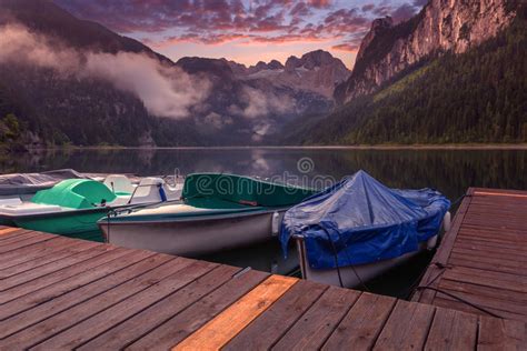 Gosausee Stock Photo Image Of Famous Dachstein Clear 60506242
