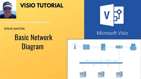 How To Create A Basic Network Diagram In Microsoft Visio Youtube