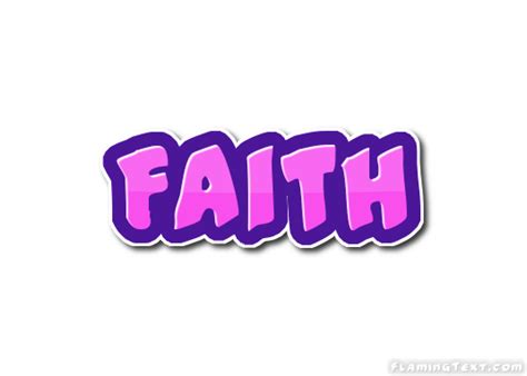 Faith Лого Бесплатный инструмент для дизайна имени от Flaming Text