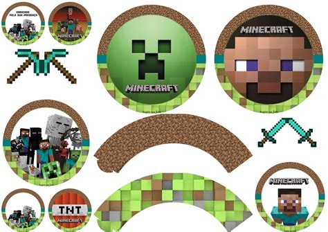 All the kids did this except the birthday boy, who continued to dance to i'll make some cake. Minecraft Party: Free Printable Wrappers and Toppers. - Oh ...