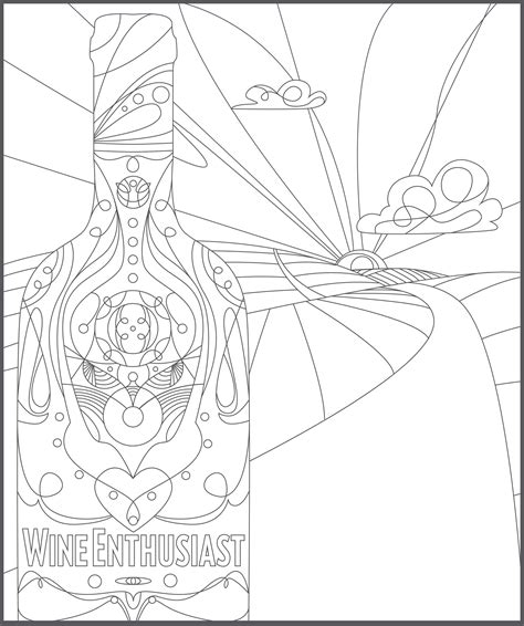 Coloring pages are no longer just for children. Adult Coloring Book, "Color Inside the Wines" | Wine ...