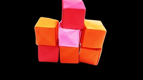 The infinity cube is one cube made up of smaller cubes that can be remodeled in an endless number of ways. How to make paper cube | Origami cube making - simple ...