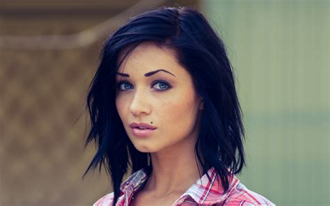 wallpaper face model long hair singer blue black hair nose emotion person skin head