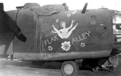Usaaf B24 Liberator Bomber Nose Art Flak Alley Ww2 Wwii 5x7 Ebay