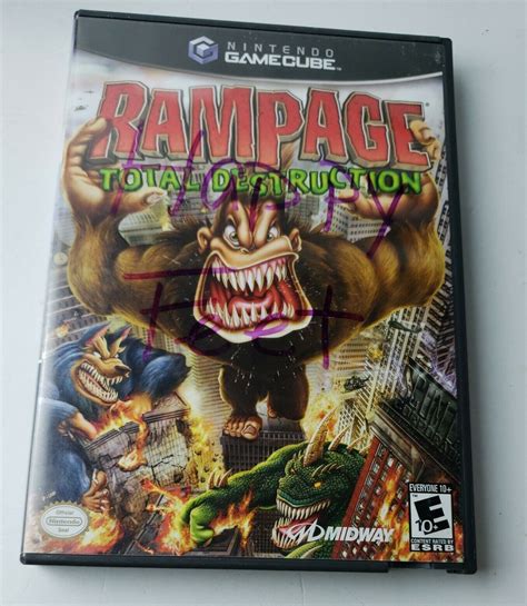 Rampage Total Destruction Nintendo Gamecube 2006 Complete