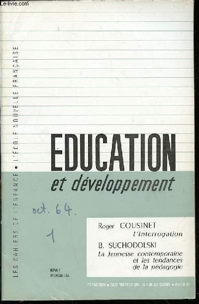 Revue Education Et Developpement N°1 Revue Mensuelle By Collectif