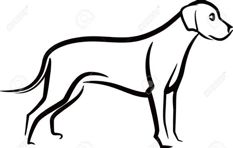 Dog Outline Vector At Getdrawings Free Download