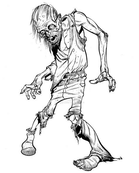40 Insanely Cool Zombie Drawings And Sketches Zombie Drawings Creepy