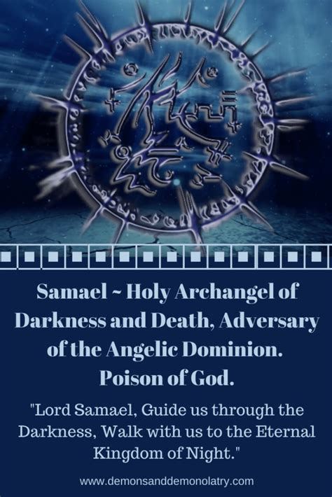 Samael Holy Archangel Of Darkness And Death Adversary Of The Angelic