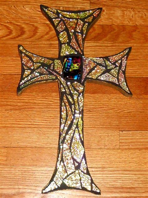 Gothic Cross By ~glassgoddess On Deviantart Mosaic Tiles Mosaics
