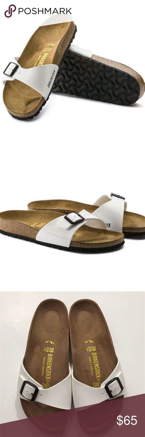 Birkenstock Madrid White One Strap Sandals 8 85 Strap Sandals