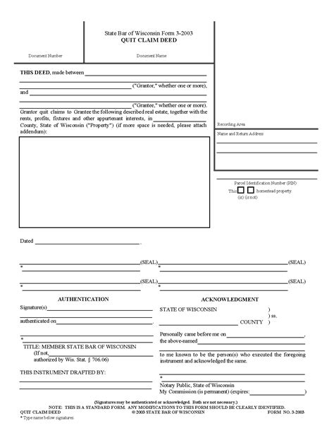 Free Wisconsin Deed Forms
