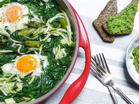 Spinazie shakshuka Vegetarisch en koolhydraatarm