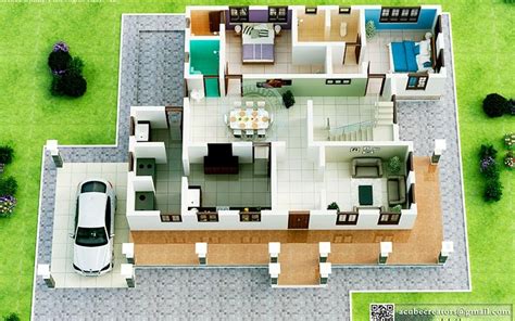 Contemporary Design 3d Kerala Home Plans Home Pictures
