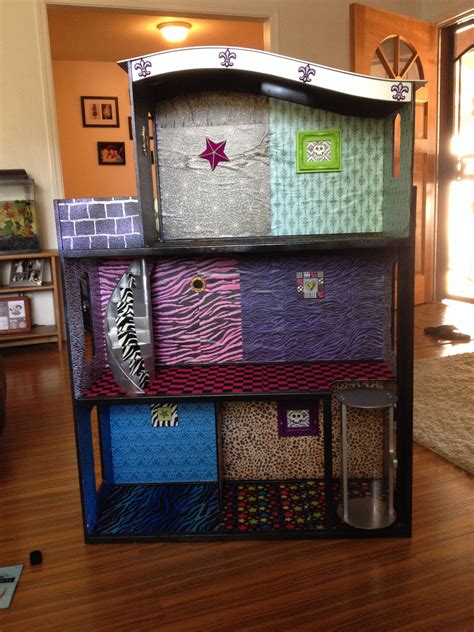 If you don't know how, ask for help. Mine is done! Monster High doll house makeover. | Monster ...