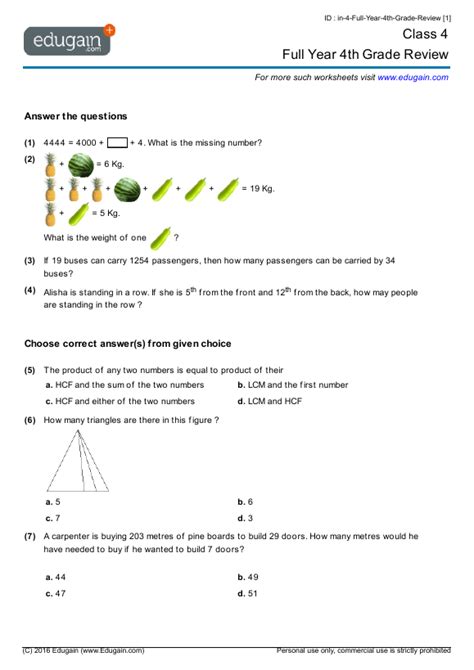 For this reason, several worksheets have been created, separated by themes, so that each student can practice in the subjects where he / she feels the most difficulty. Edugain India | Maths Learning through Online Practice, Tests, Quizzes, Assignments, and ...