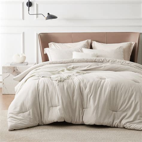Bedsure Full Comforter Set Kids Beige Full Size Comforter Soft