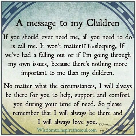 A Message To My Children Mama Pinterest Messages