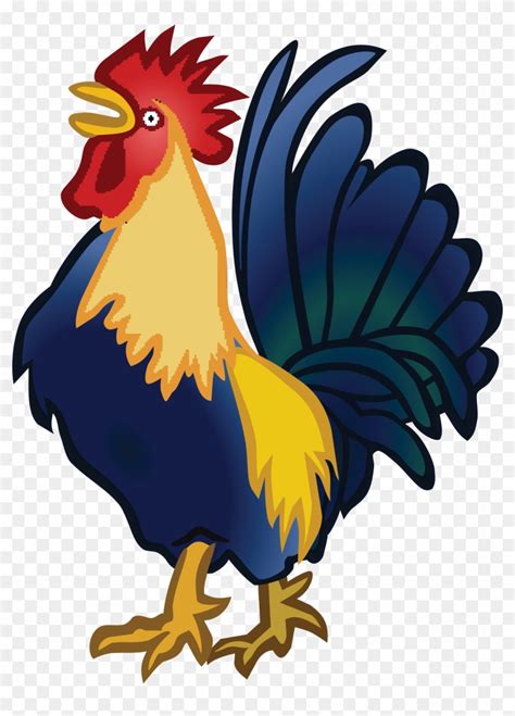 Free Clipart Of A Rooster Animated Farm Chicken Png Free